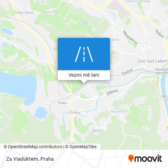 Za Viaduktem mapa