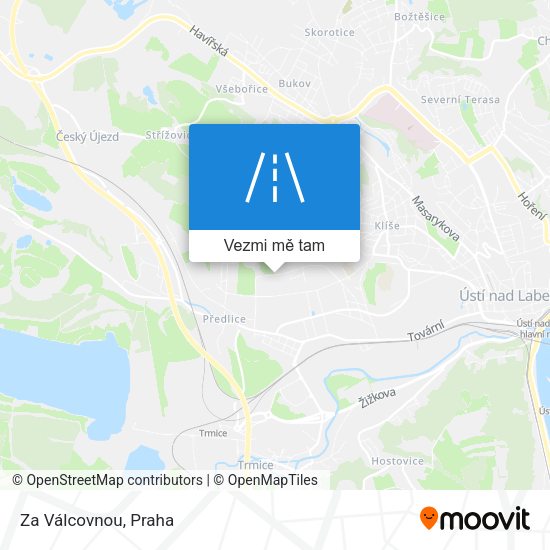 Za Válcovnou mapa