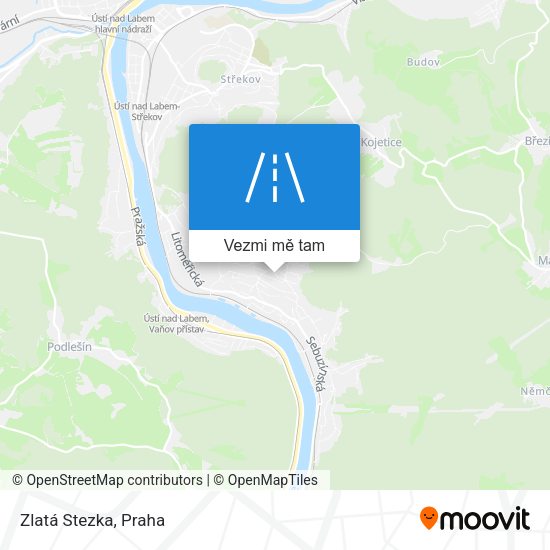 Zlatá Stezka mapa