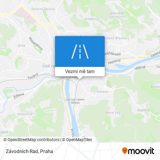 Závodních Rad mapa