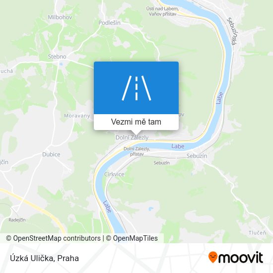 Úzká Ulička mapa