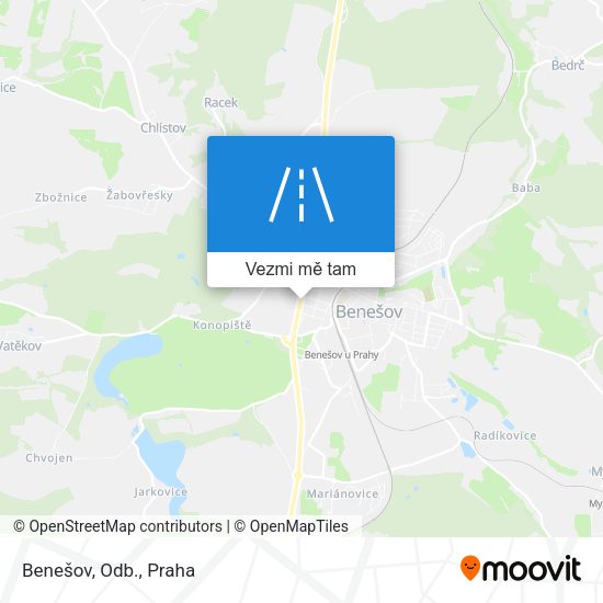 Benešov, Odb. mapa