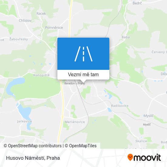 Husovo Náměstí mapa