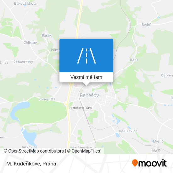 M. Kudeříkové mapa