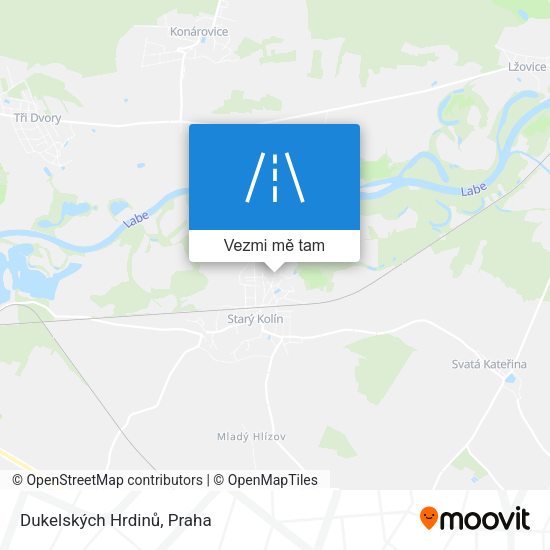 Dukelských Hrdinů mapa