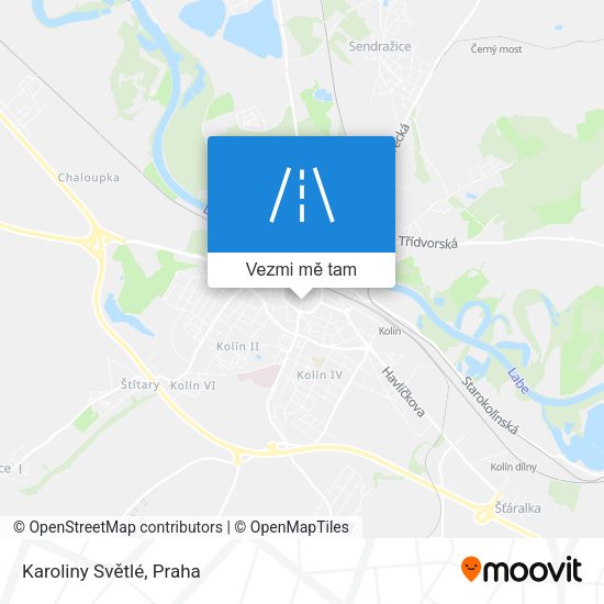 Karoliny Světlé mapa