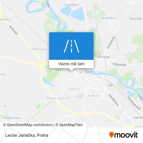 Leoše Janáčka mapa