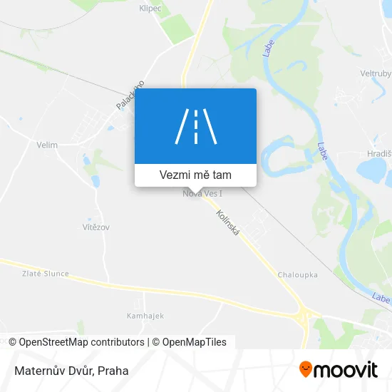 Maternův Dvůr mapa