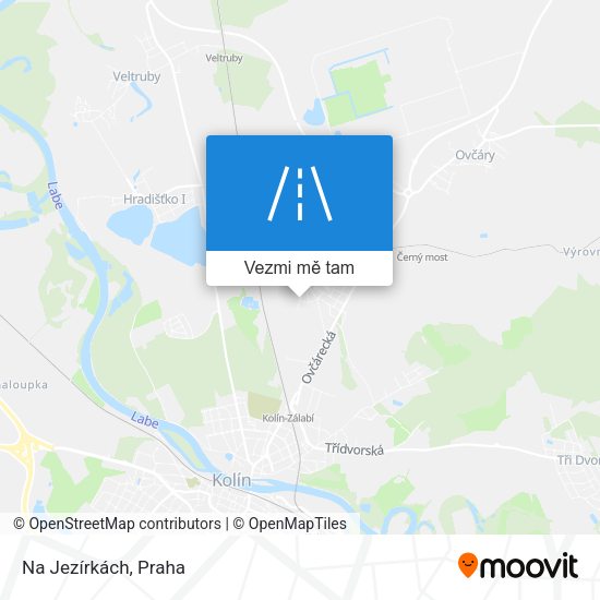 Na Jezírkách mapa