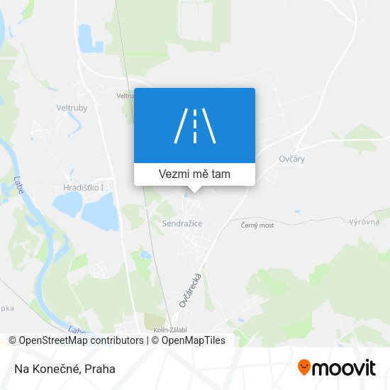 Na Konečné mapa