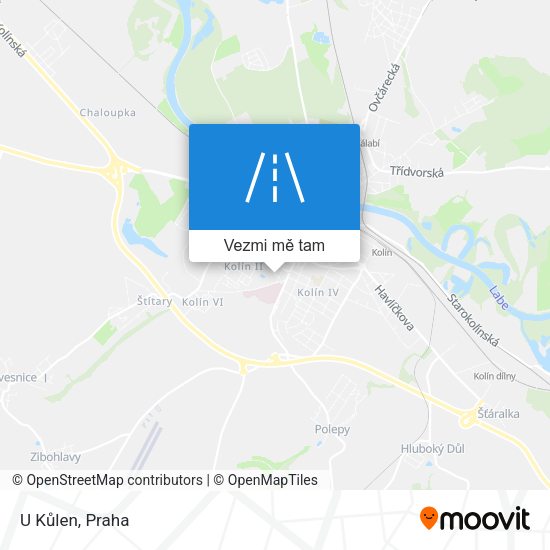 U Kůlen mapa