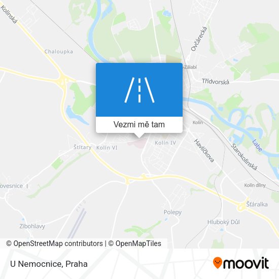 U Nemocnice mapa