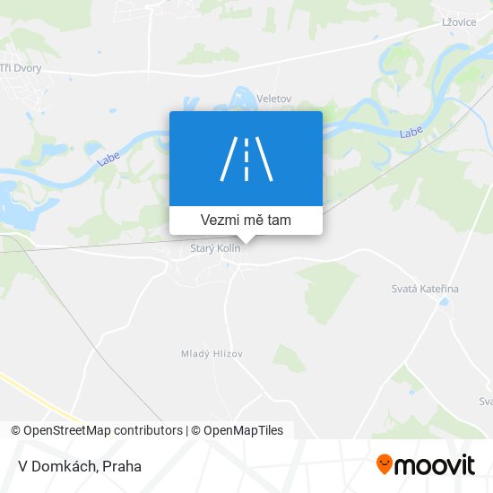 V Domkách mapa