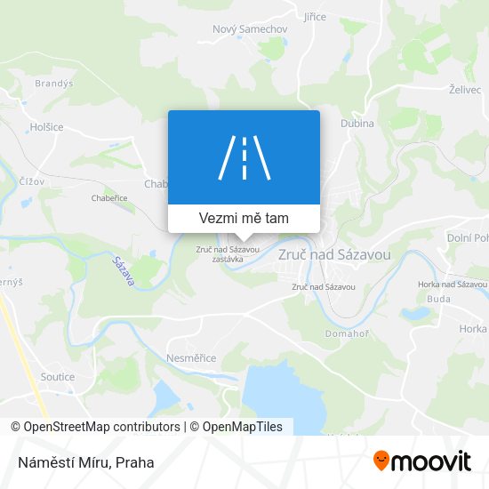 Náměstí Míru mapa