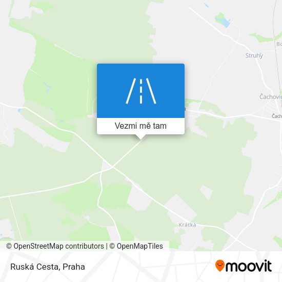 Ruská Cesta mapa