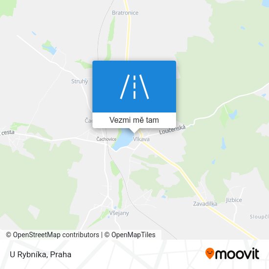 U Rybníka mapa