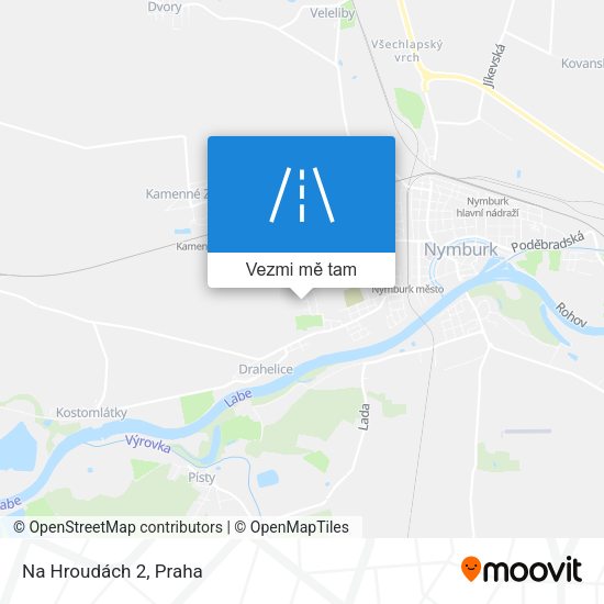 Na Hroudách 2 mapa