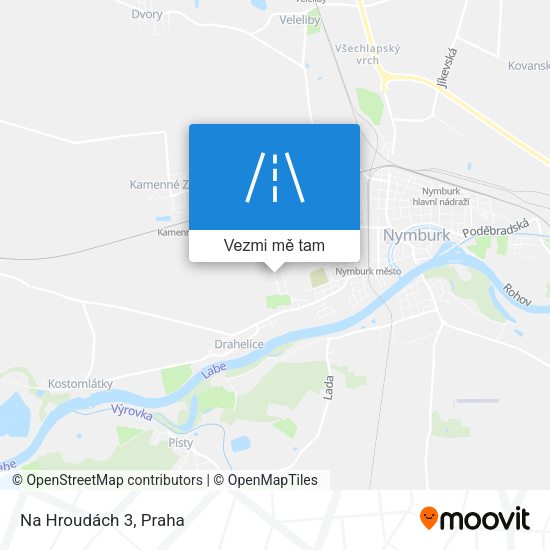 Na Hroudách 3 mapa
