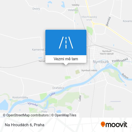 Na Hroudách 6 mapa