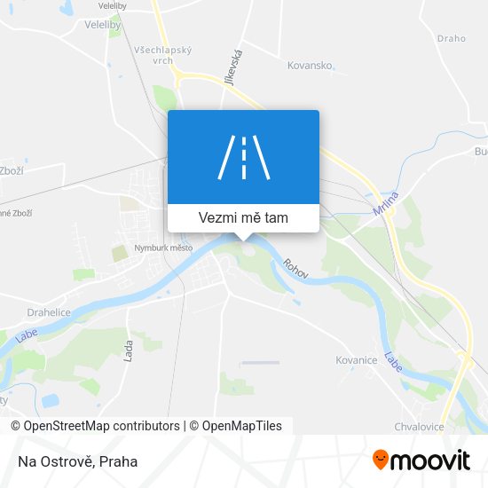Na Ostrově mapa
