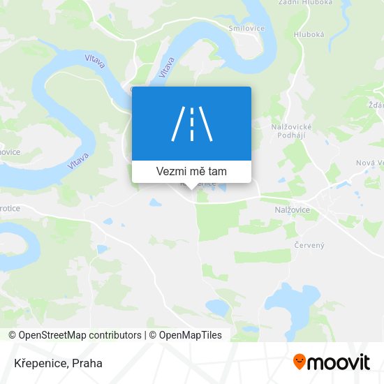 Křepenice mapa