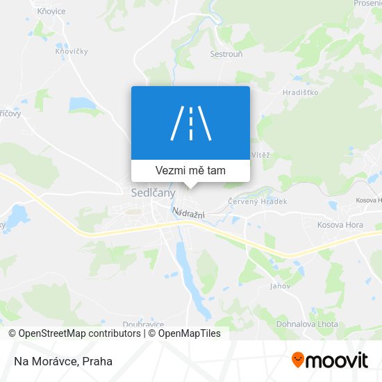Na Morávce mapa