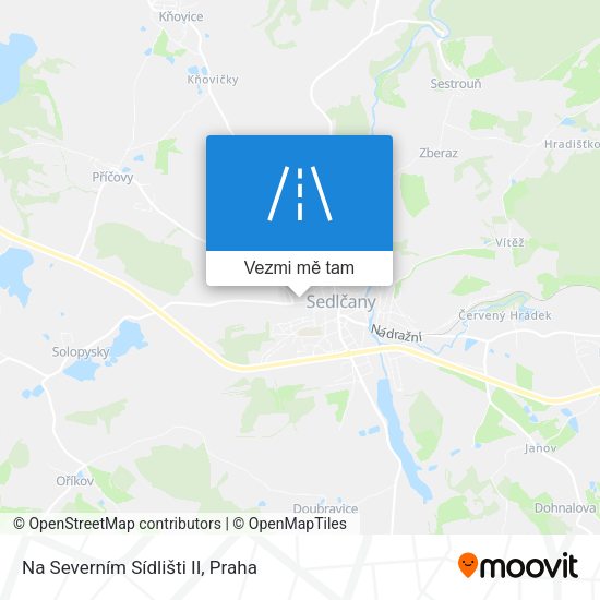 Na Severním Sídlišti II mapa