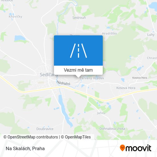 Na Skalách mapa