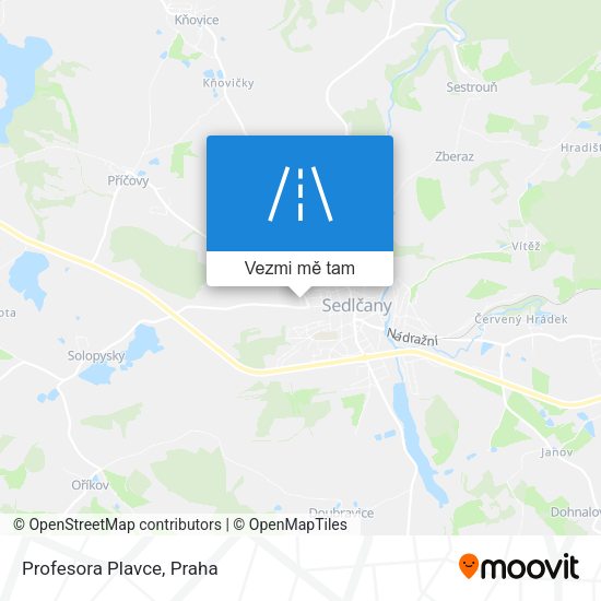Profesora Plavce mapa