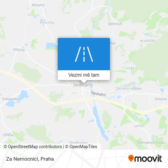 Za Nemocnicí mapa