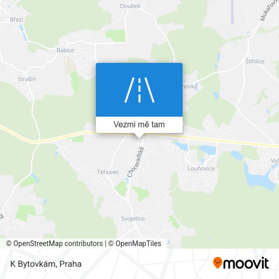 K Bytovkám mapa