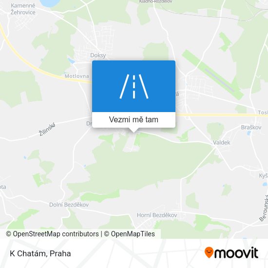 K Chatám mapa