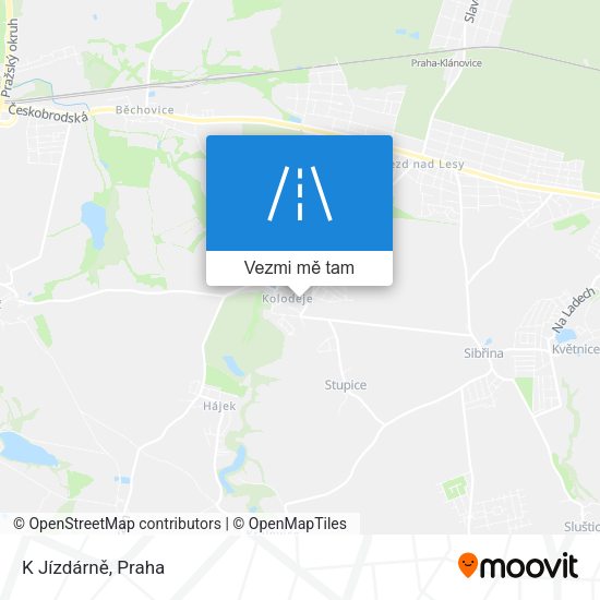 K Jízdárně mapa