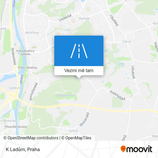 K Ladům mapa