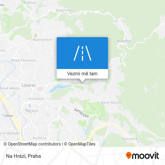 Na Hrázi mapa