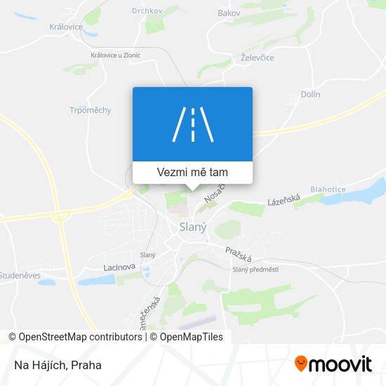 Na Hájích mapa