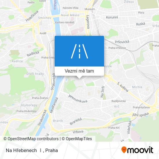 Na Hřebenech Ⅰ mapa