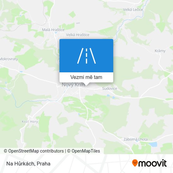 Na Hůrkách mapa