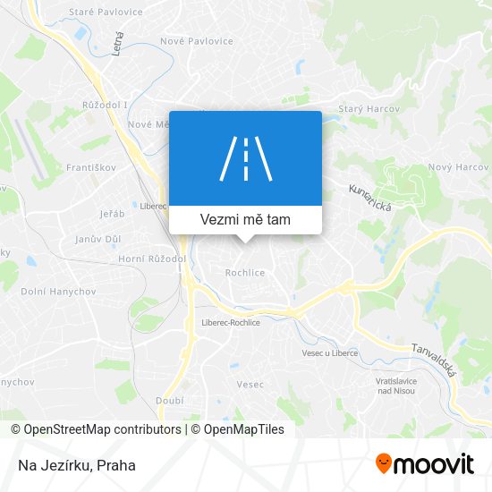 Na Jezírku mapa