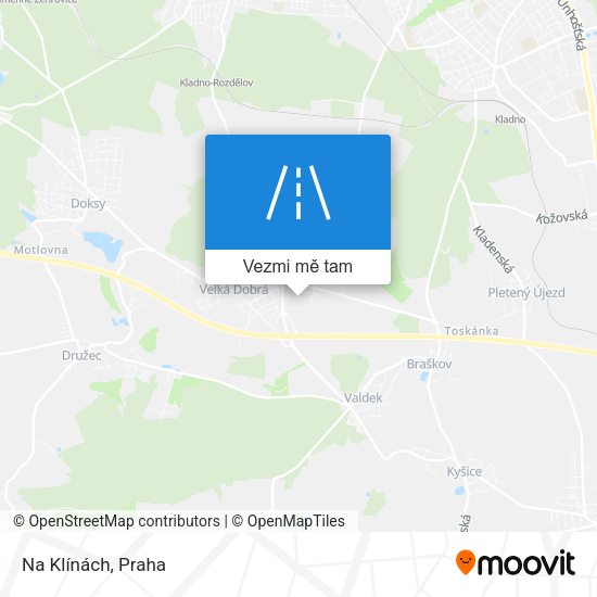 Na Klínách mapa