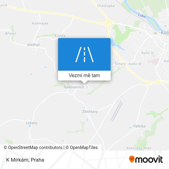 K Mírkám mapa