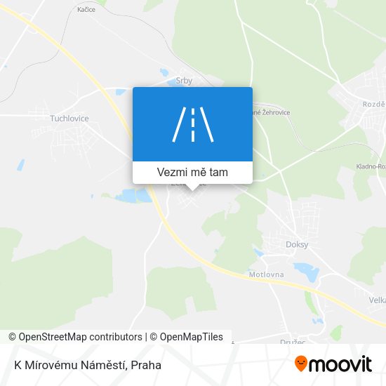 K Mírovému Náměstí mapa