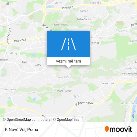 K Nové Vsi mapa