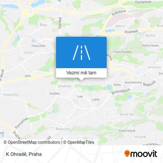 K Ohradě mapa