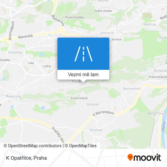 K Opatřilce mapa