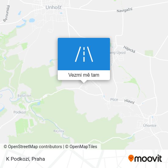 K Podkozí mapa