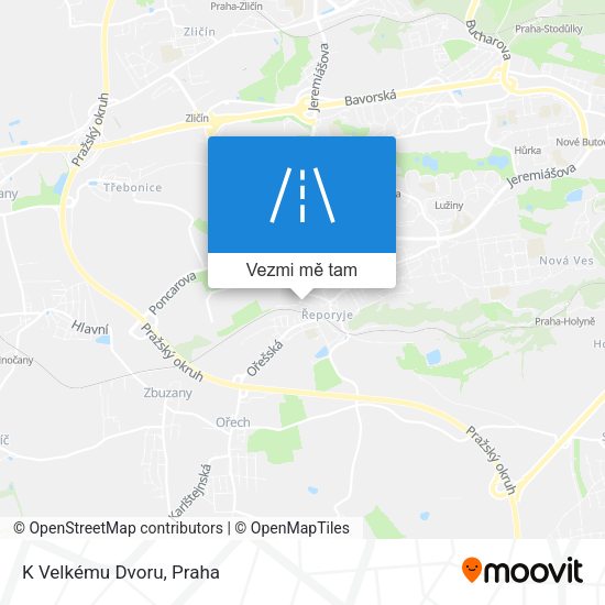 K Velkému Dvoru mapa
