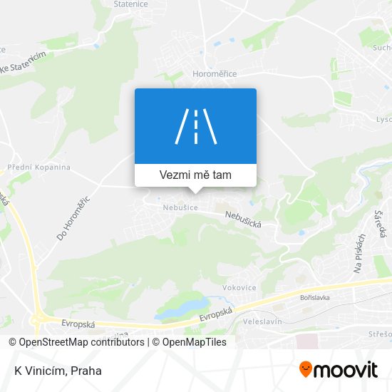 K Vinicím mapa