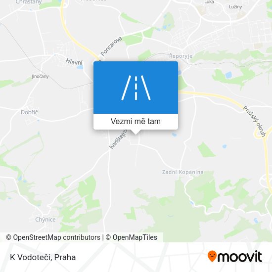 K Vodoteči mapa