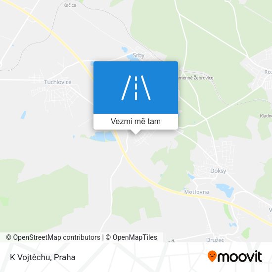 K Vojtěchu mapa